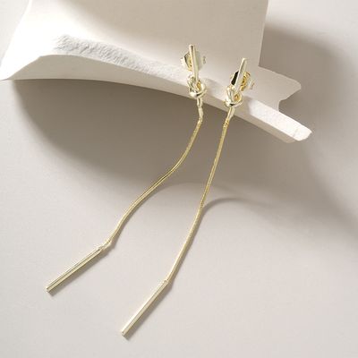 Golden Line Earrings Gold